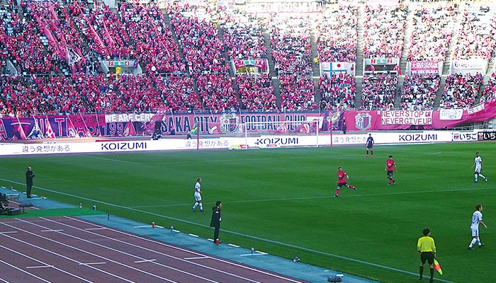 プロサッカーチームJ1「セレッソ大阪」へのスポンサード